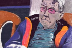 Dentist's Office Sketching an interesting looking man waiting in the same dentist's waiting room as myself.